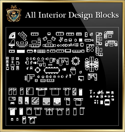 ★【All Interior Design Blocks 8】Download Luxury Architectural Design CAD Drawings--Over 20000+ High quality CAD Blocks and Drawings Download!