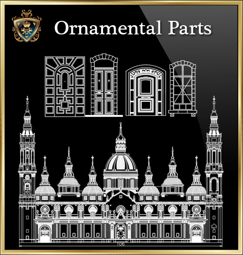 ★【Ornamental Parts of Buildings 3】Luxury home, Luxury Villas, Luxury Palace, Architecture Ornamental Parts, Decorative Inserts & Accessories, Handrail & Stairway Parts, Outdoor House Accessories, Euro Architectural Components, Arcade