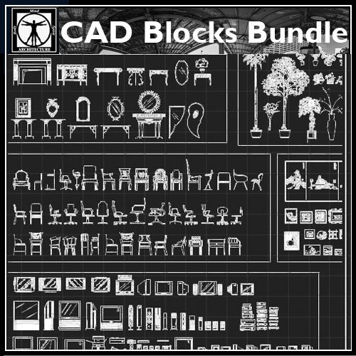 【Interior design blocks Bundle】-Download CAD Drawings | AutoCAD Blocks | AutoCAD Symbols | CAD Drawings | Architecture Details│Landscape Details | See more about AutoCAD, Cad Drawing and Architecture Details