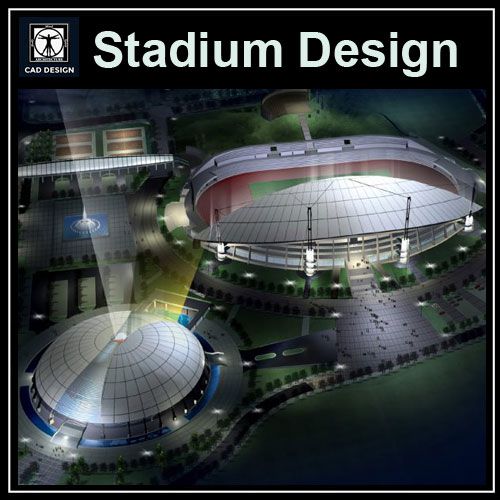  Stadium Floor Plans and Drawings-Elevations, Design  concept, and Details
