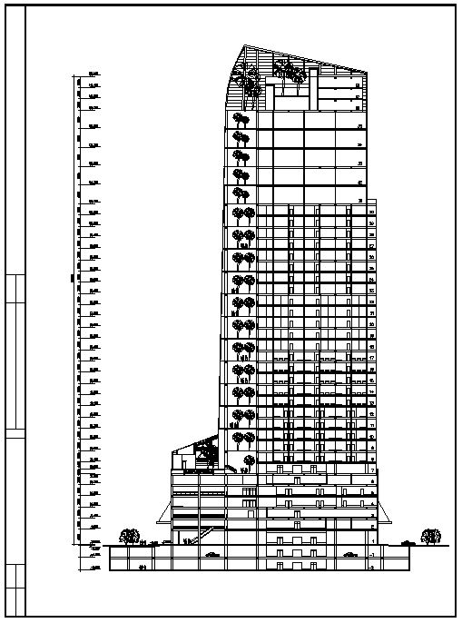  Skyscraper  Floor Plans and Drawings-Elevations, Design  concept, and Details
