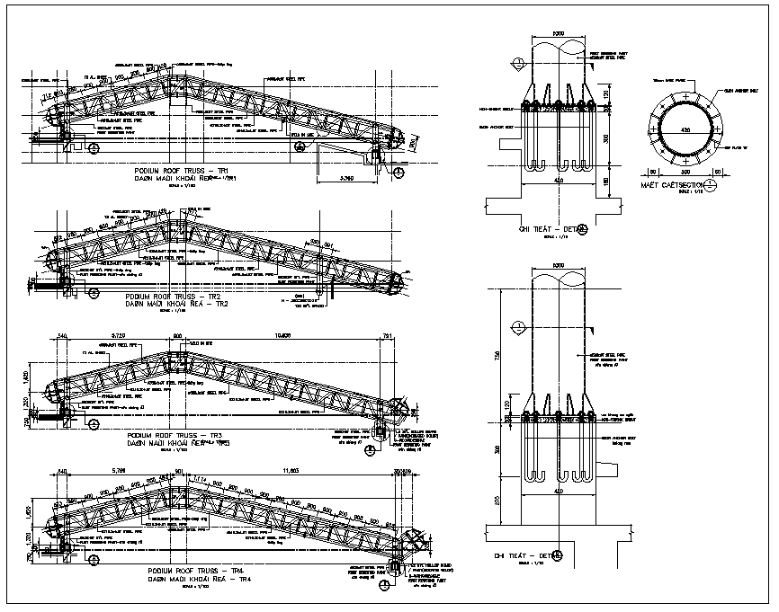 Steel Truss Structure Details,Steel Structure CAD,Truss building,Truss Structure Design