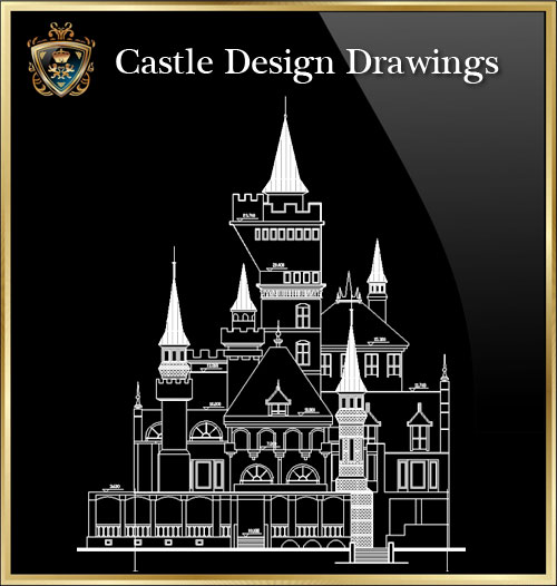 ★【Castle Design 1】Download Luxury Architectural Design CAD Drawings--Over 20000+ High quality CAD Blocks and Drawings Download!