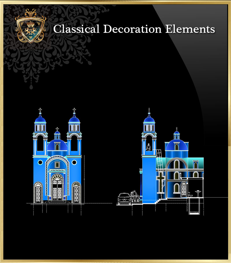 ★【Classical Decoration Elements 22】Download Luxury Architectural Design CAD Drawings--Over 20000+ High quality CAD Blocks and Drawings Download!