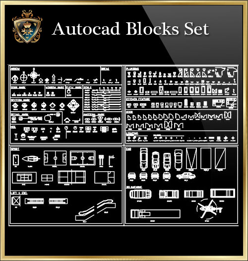 ★【Autocad Blocks Set】Download Luxury Architectural Design CAD Drawings--Over 20000+ High quality CAD Blocks and Drawings Download!