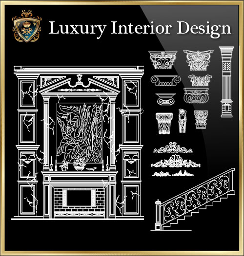 ★【Luxury Interior Design】Download Luxury Architectural Design CAD Drawings--Over 20000+ High quality CAD Blocks and Drawings Download!