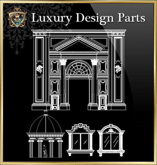 ★【Luxury Design Parts 1】Download Luxury Architectural Design CAD Drawings--Over 20000+ High quality CAD Blocks and Drawings Download!