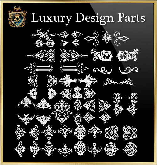 ★【Luxury Design Parts 5】Download Luxury Architectural Design CAD Drawings--Over 20000+ High quality CAD Blocks and Drawings Download!