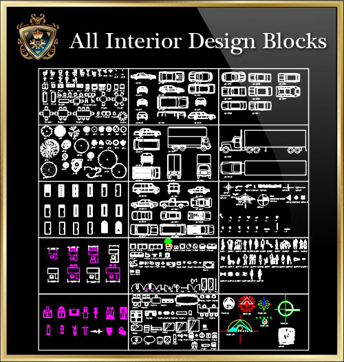 ★【All Interior Design Blocks 6】Download Luxury Architectural Design CAD Drawings--Over 20000+ High quality CAD Blocks and Drawings Download!