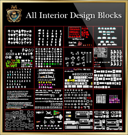 ★【All Interior Design Blocks 2】Download Luxury Architectural Design CAD Drawings--Over 20000+ High quality CAD Blocks and Drawings Download!