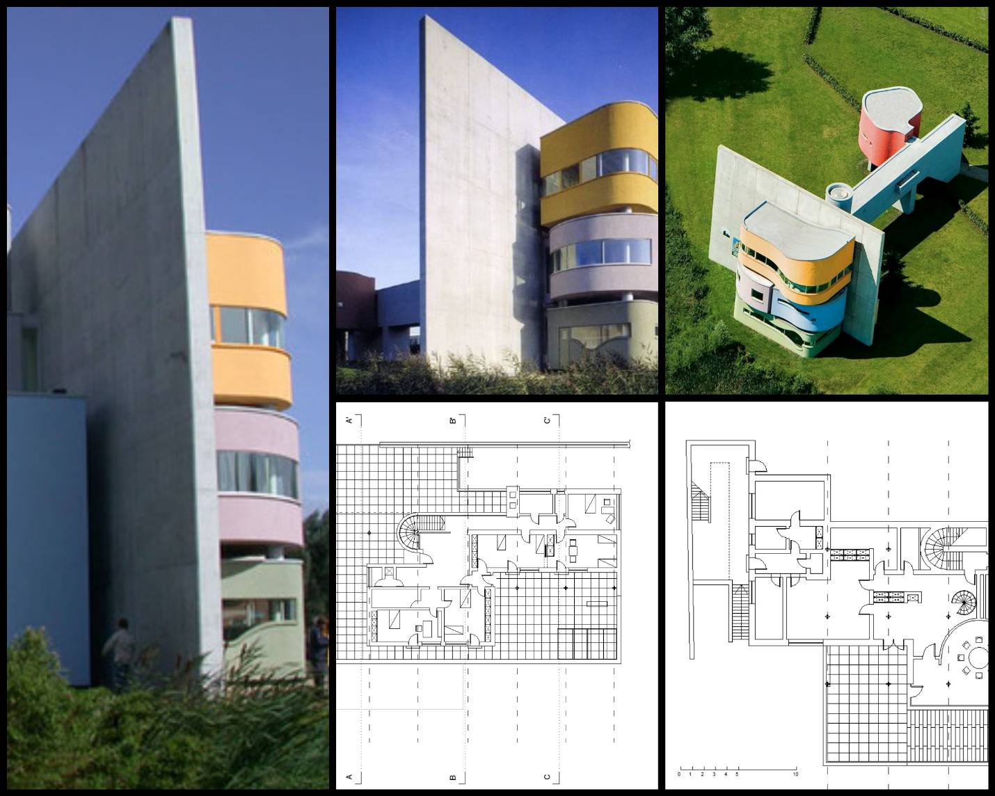 【世界知名建築案例研究CAD設計施工圖】Wall House II 約翰·黑達克John Hejduk