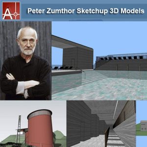 【建築大師Sketchup Models-Peter Zumthor 彼得·卒姆托 精選4件建築3D模型】