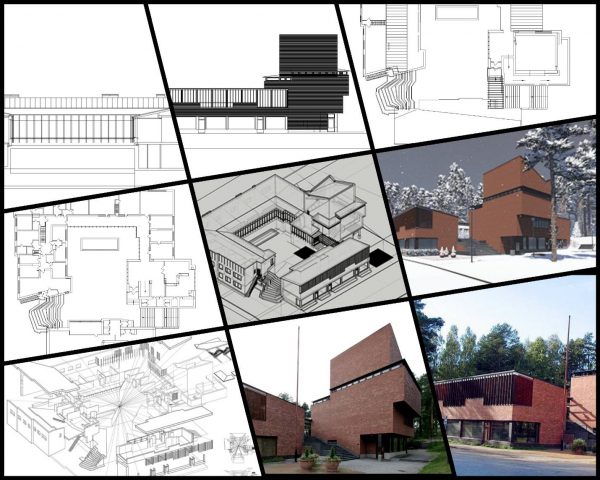 【世界知名建築案例研究CAD設計施工圖】Saynatsalo市政廳-Alvar Aalto阿爾瓦·阿爾托