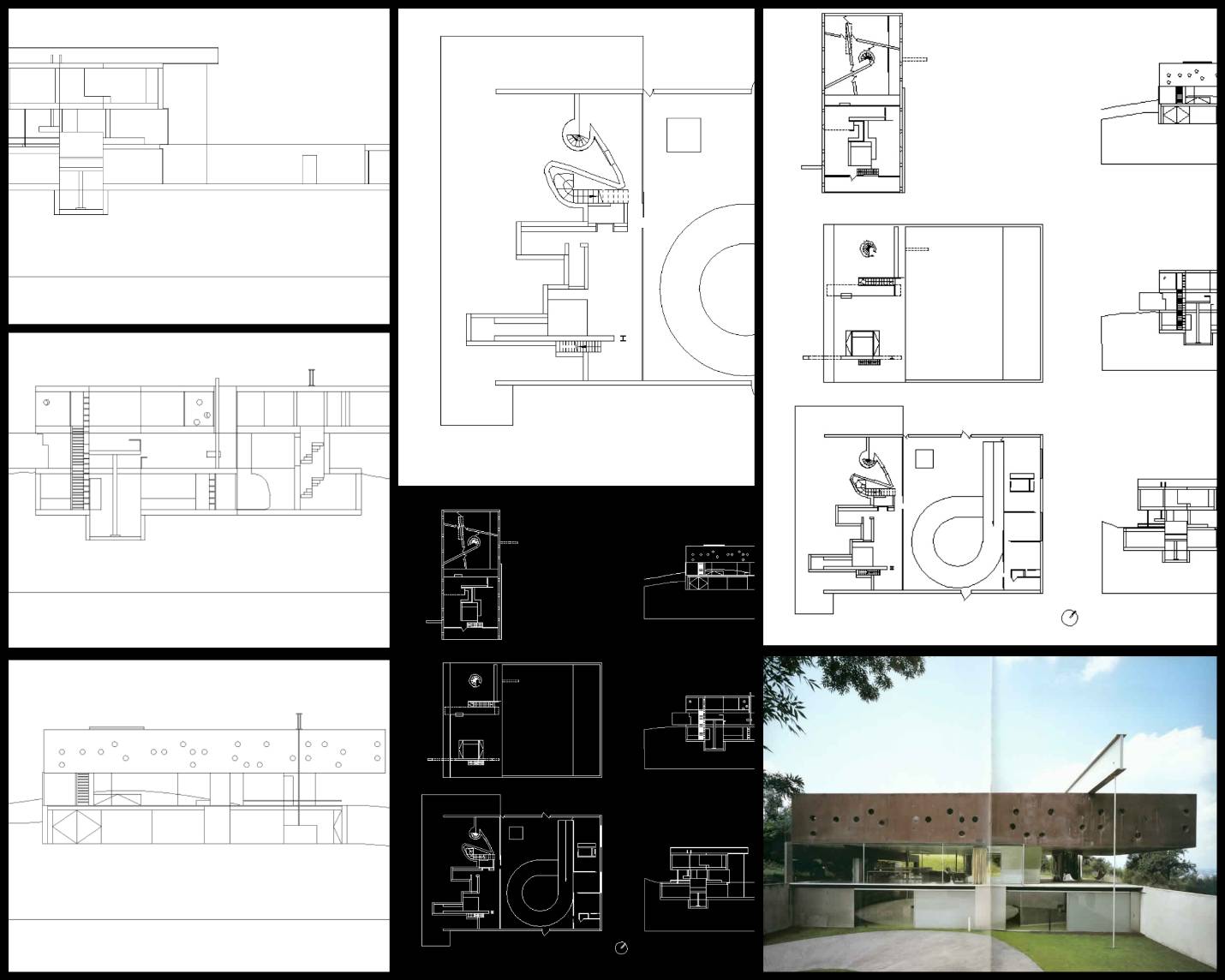 【世界知名建築案例研究CAD設計施工圖】 波爾多住宅Maison a Bordeaux 雷姆·庫哈斯Rem Koolhaas OMA