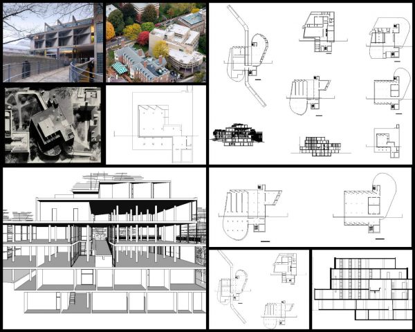 【世界知名建築案例研究CAD設計施工圖】卡本特視覺藝術中心-Le Corbusier勒·柯布西耶