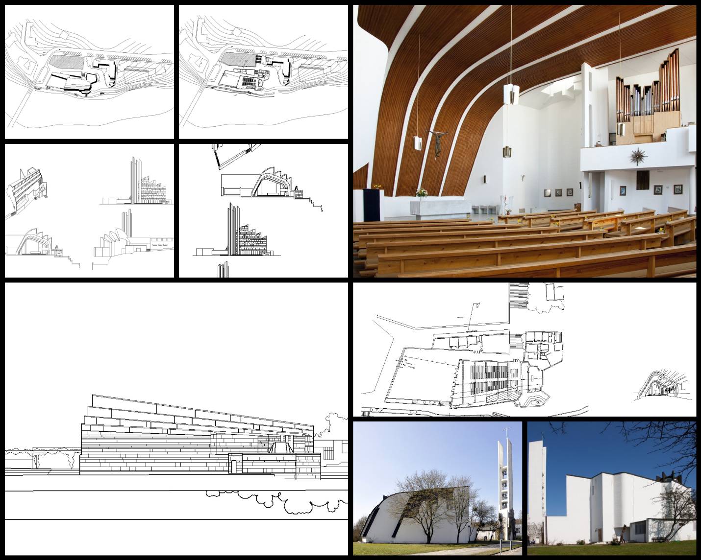 【世界知名建築案例研究CAD設計施工圖】Iglesia Riola(Italia) - Alvar Aalto-阿爾瓦·阿爾托