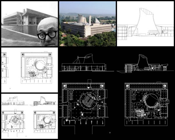 【世界知名建築案例研究CAD設計施工圖】Palace of Assembly議會宮 Le Corbusier勒·柯布西耶