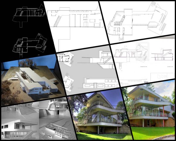 【世界知名建築案例研究CAD設計施工圖】Schminke House-漢斯·沙魯恩Hans Scharoun